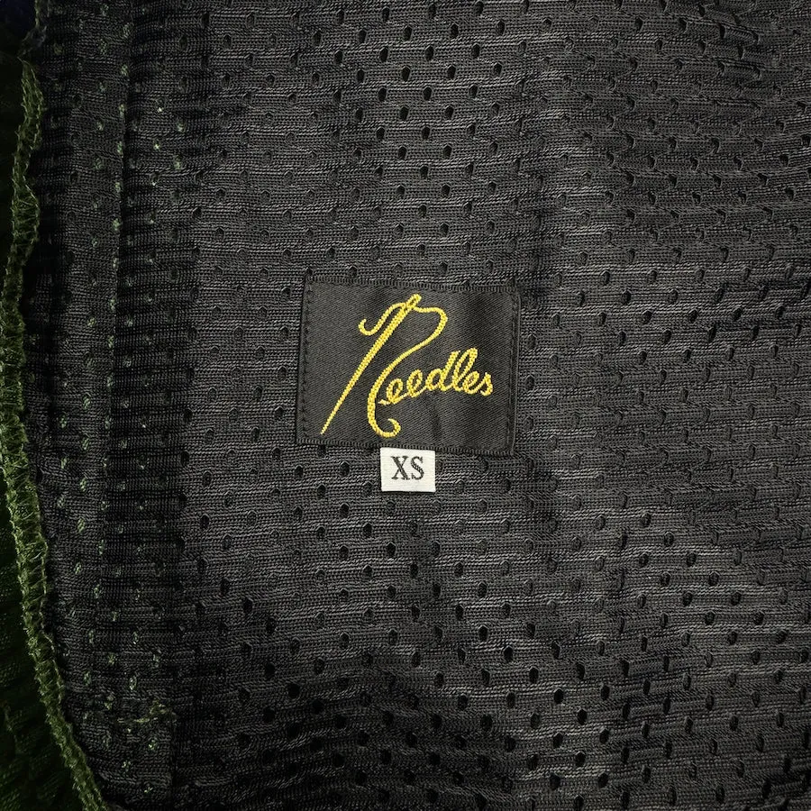 (XS) NEEDLES AW23 GREEN/PURPLE H.D TRACK PANTS