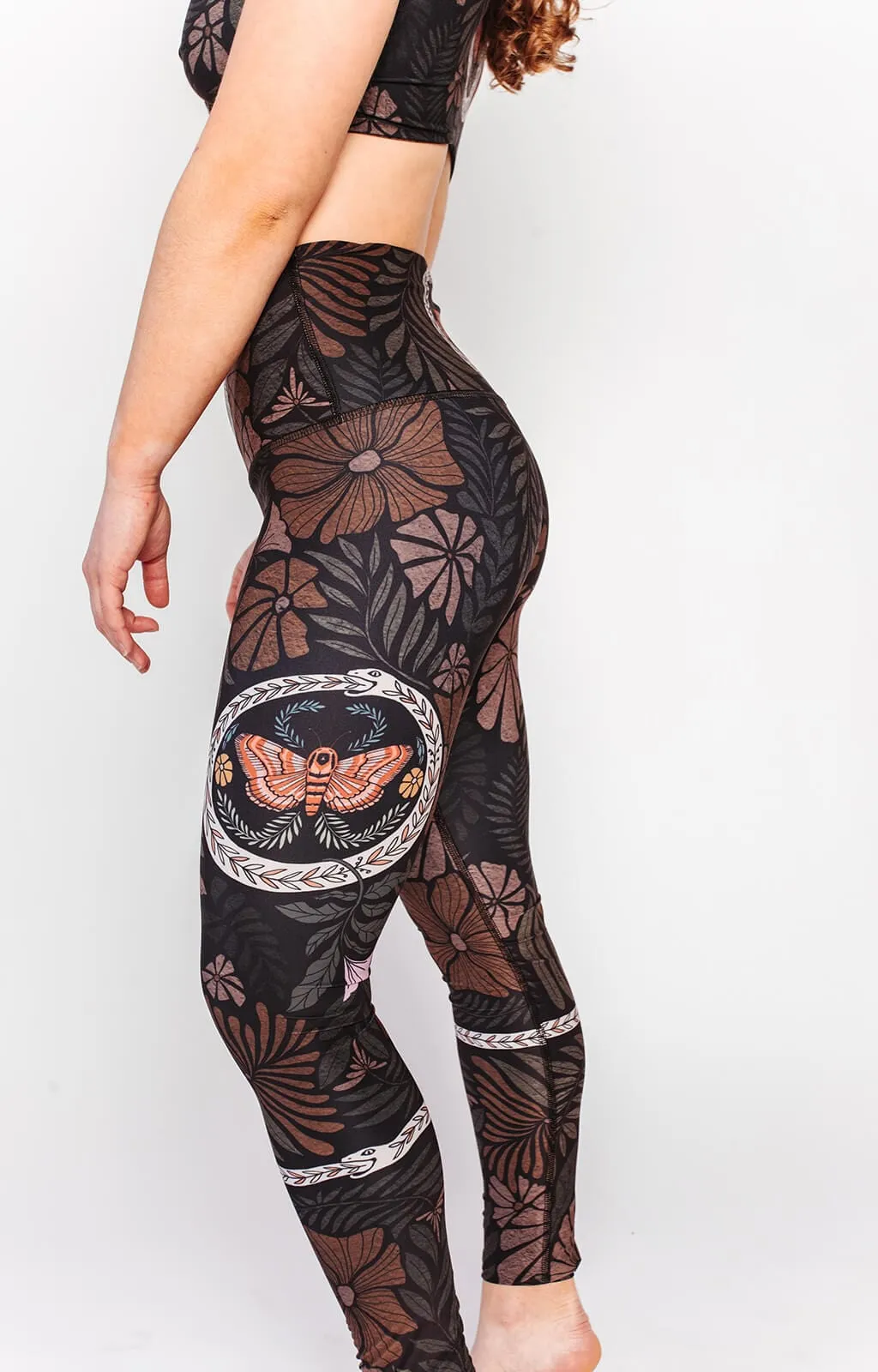 Yoga Democracy Ouroboros Printed Yoga Leggings