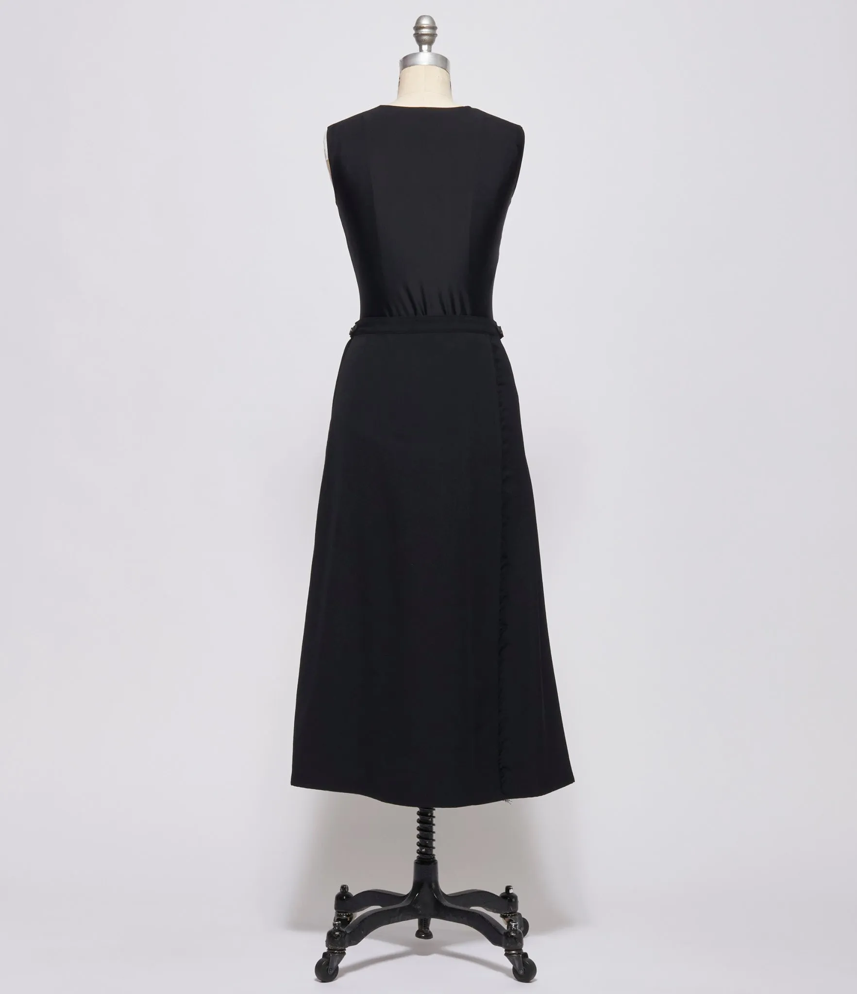 Yohji Yamamoto Womens Paneled Pleated Skirt A